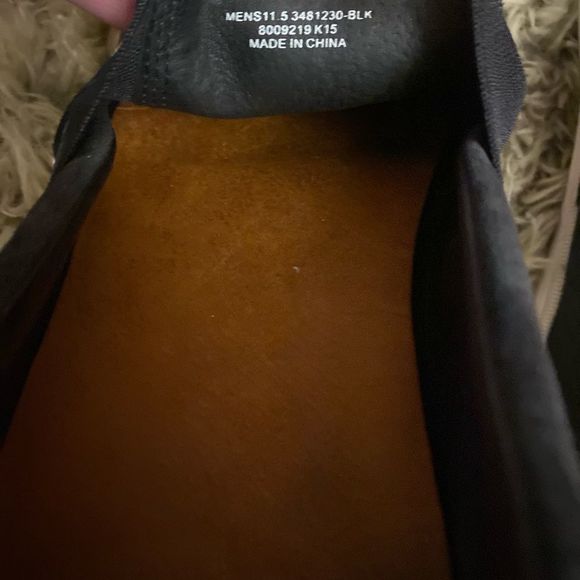 Frye Men’s Black Leather Slip On Sneaker Shoes Size 11.5 - Picture 12 of 13